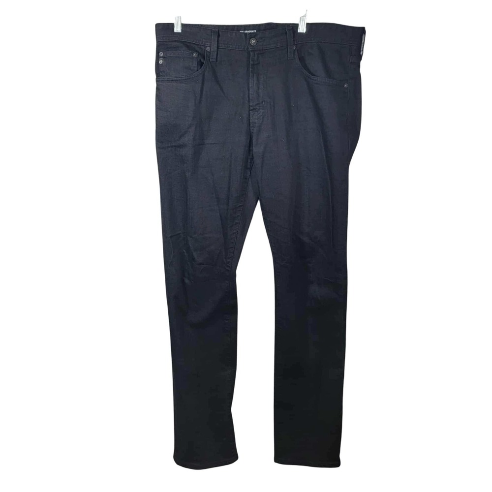 AG Adriano Goldschmied Jeans Men Black Slim Straight Fit 34x34